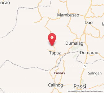 Map of Candelaria, Western Visayas