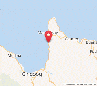 Map of Candiis, Northern Mindanao
