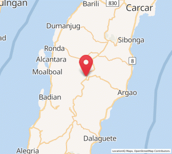 Map of Cansuje, Central Visayas