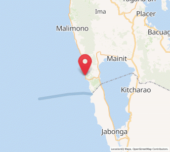Map of Cantapoy, Caraga