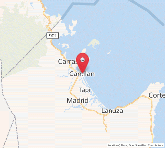 Map of Cantilan, Caraga