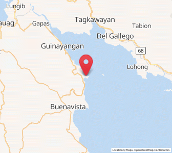 Map of Capuluan, Calabarzon