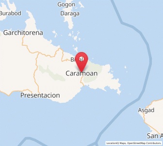 Map of Caramoan, Bicol