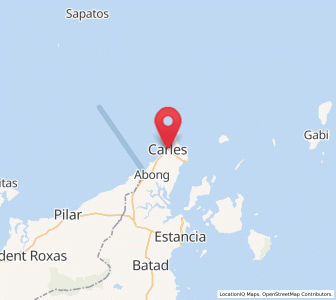 Map of Carles, Western Visayas