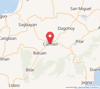 Map of Carmen, Central Visayas