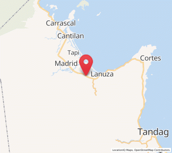Map of Carmen, Caraga