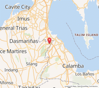 Map of Carmona, Calabarzon