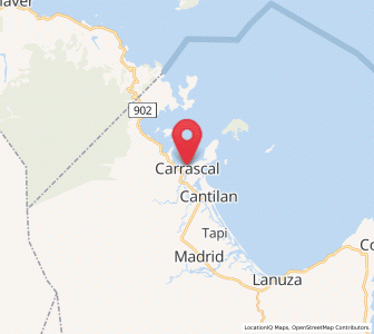 Map of Carrascal, Caraga