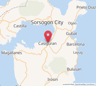 Map of Casiguran, Bicol