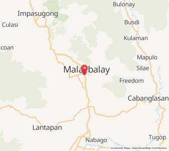 Map of Casisang, Northern Mindanao