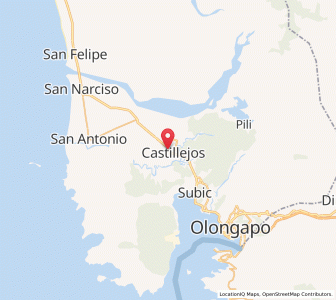 Map of Castillejos, Central Luzon