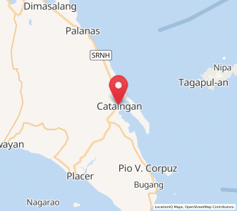Map of Cataingan, Bicol