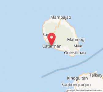 Map of Catarman, Northern Mindanao