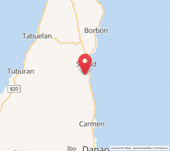 Map of Catmon, Central Visayas