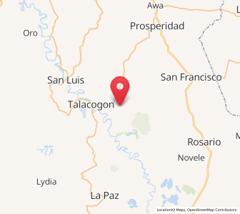 Map of Causwagan, Caraga