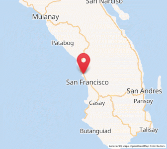 Map of Cawayan, Calabarzon