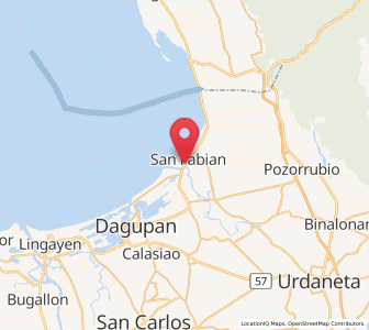 Map of Cayanga, Ilocos