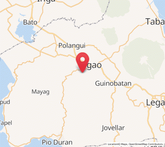 Map of City of Ligao, Bicol