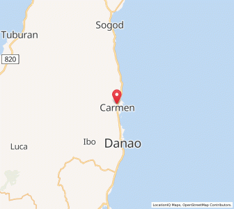 Map of Cogan, Central Visayas