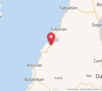 Map of Colonia, Central Visayas