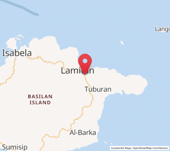 Map of Colonia, Autonomous Region in Muslim Mindanao