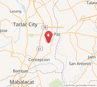 Map of Comillas, Central Luzon