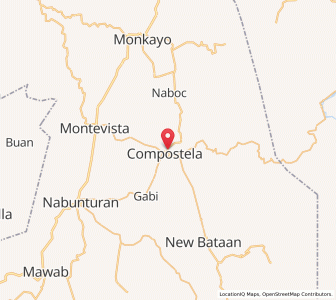 Map of Compostela, Davao