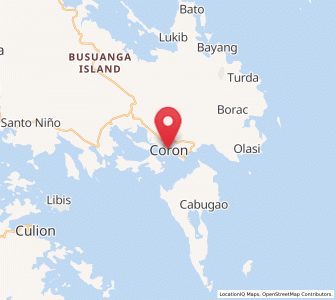 Map of Coron, Mimaropa
