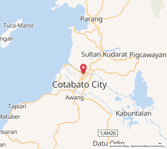 Map of Cotabato, Autonomous Region in Muslim Mindanao