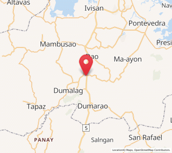 Map of Cuartero, Western Visayas