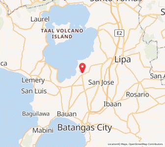 Map of Cuenca, Calabarzon