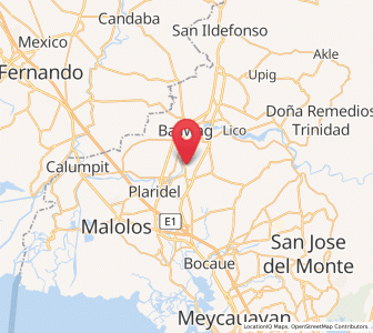 Map of Culianin, Central Luzon