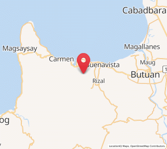Map of Culit, Caraga