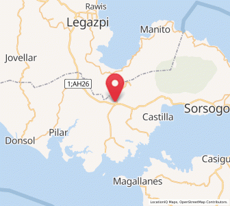 Map of Cumadcad, Bicol