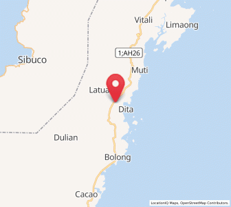 Map of Curuan, Zamboanga Peninsula