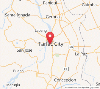 Map of Cut-cut Primero, Central Luzon