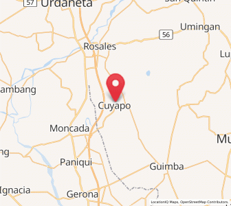 Map of Cuyapo, Central Luzon
