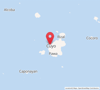 Map of Cuyo, Mimaropa