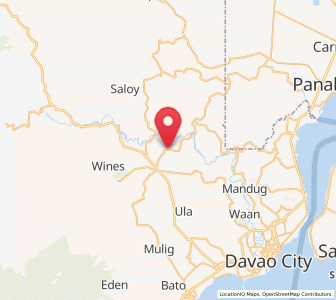 Map of Dacudao, Davao