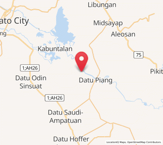 Map of Dado, Autonomous Region in Muslim Mindanao