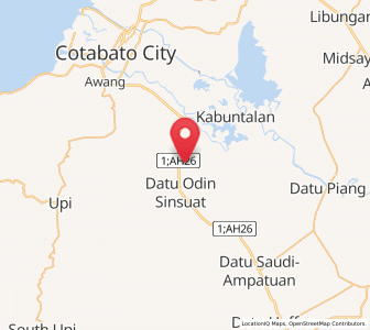 Map of Dadus, Autonomous Region in Muslim Mindanao