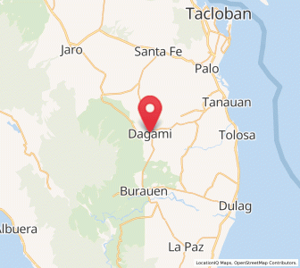 Map of Dagami, Eastern Visayas