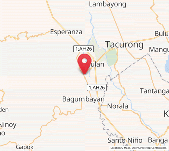 Map of Daguma, Soccsksargen