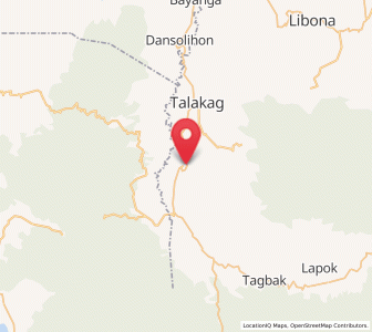 Map of Dagumba-an, Northern Mindanao