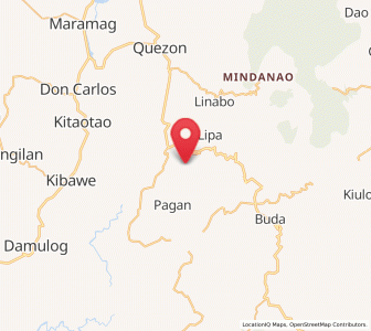 Map of Dalorong, Northern Mindanao
