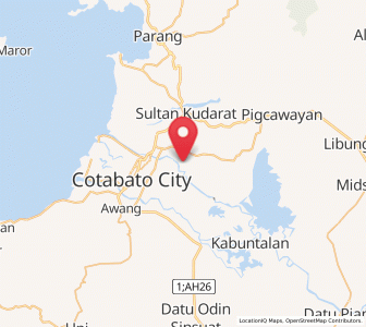 Map of Dalumangcob, Autonomous Region in Muslim Mindanao