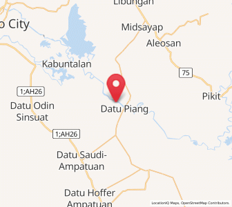 Map of Damatulan, Autonomous Region in Muslim Mindanao