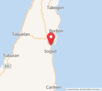 Map of Damolog, Central Visayas
