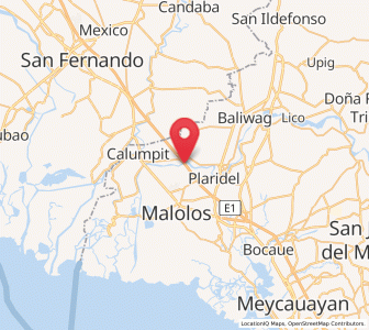 Map of Dampol, Central Luzon