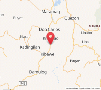 Map of Dancagan, Northern Mindanao